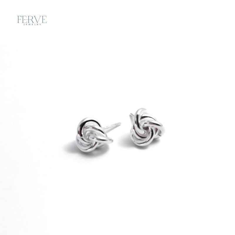 SILVER IDA STUD EARRINGS