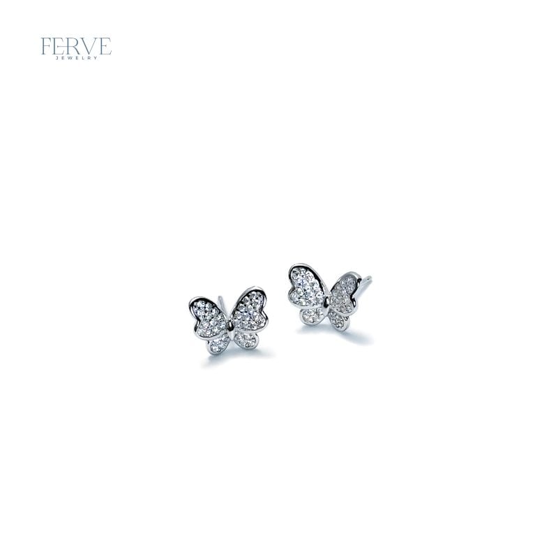 SILVER OLIVIA STUD EARRINGS