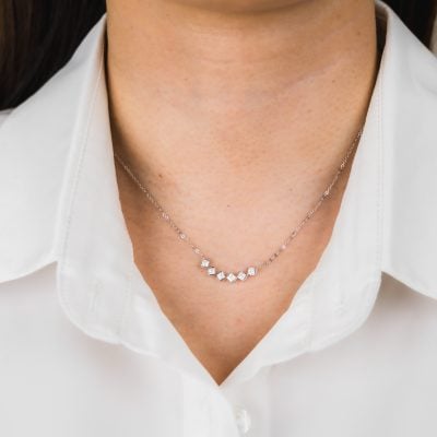 SILVER AILEEN NECKLACE ON HUMAN